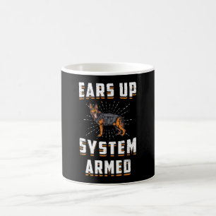 Caneca De Café German shepherd Aumenta a Vintagem do Cachorro Arm
