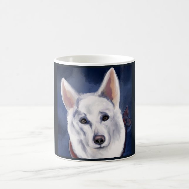 CANECA DE CAFÉ GERMAN SHEPHERD BRANCO (Centro)
