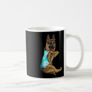 Caneca De Café German shepherd Cachorro Tatuagem Eu Amo A Mãe Dia