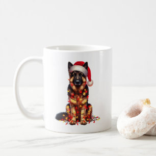 Caneca De Café German shepherd Cão Cachorro Pupado Natal