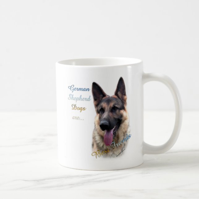 Caneca De Café German shepherd Cão Melhor Amigo 2 (Direita)