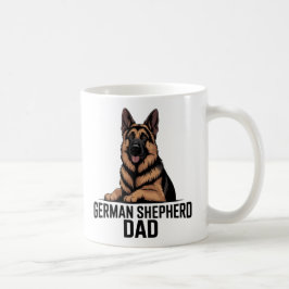 Caneca De Café german shepherd dad german shepher lover dog cofee