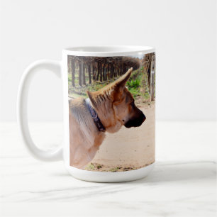 Caneca De Café German shepherd De Alerta Em Serviço De Guarda,