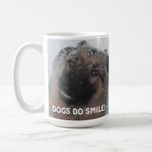 Caneca De Café German shepherd De Neve Sorrindo