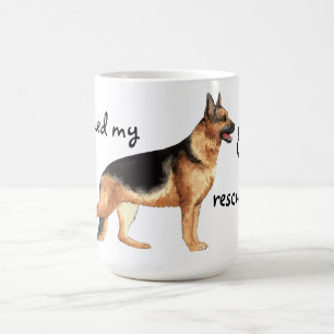 Caneca De Café German shepherd de resgate