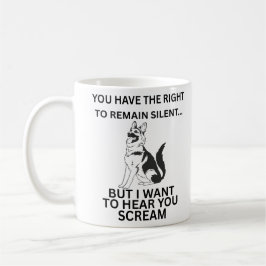 Caneca De Café German shepherd Engraçado direito de permanecer em