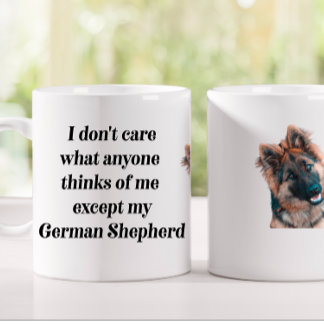 Caneca De Café German shepherd Engraçado Dom Mug Sorrindo