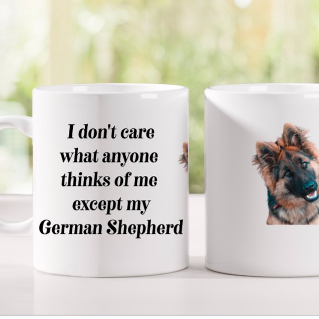 Caneca De Café German shepherd Engraçado Dom Mug Sorrindo (Criador carregado)
