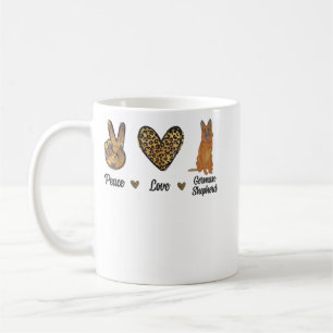 Caneca De Café German shepherd Leopardo Lover Pet Cachorro P