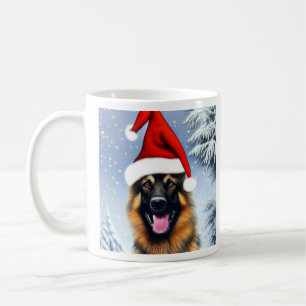Caneca De Café German shepherd, Papais noeis, Mug de café de Nata