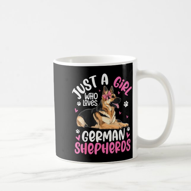 Caneca De Café German Shepherd Shirt For Girls Women German Sheph (Direita)