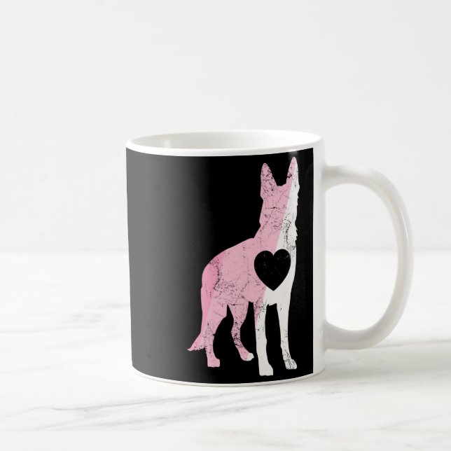 Caneca De Café German Shepherd Valentines Day Cud Love Dog _1  (Direita)