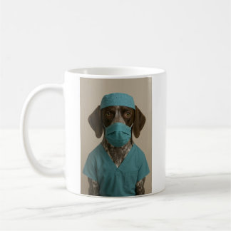 Caneca De Café German Shorthaired Pointer in Scrubs