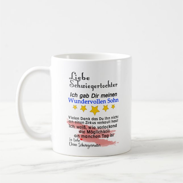 Caneca De Café Geschenk an die Schwiegertochter (Esquerda)