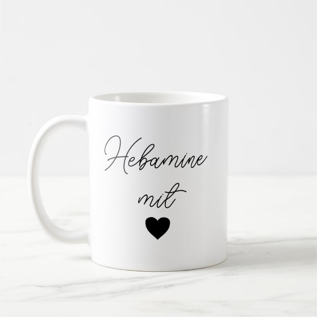 Caneca De Café Geschenk Hebamme | Aufmerksamkeit und Dankeschön | (Esquerda)