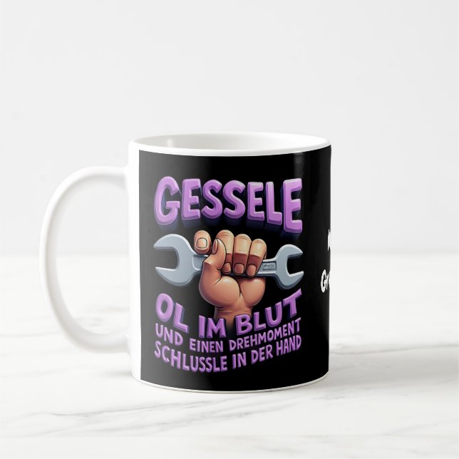 CANECA DE CAFÉ GESSELE 2025 OL NO SANGUE E UM TORQUE  (Esquerda)
