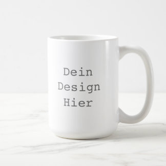 Caneca De Café Gestalte deine 443 ml Klassische Weiße Tasse