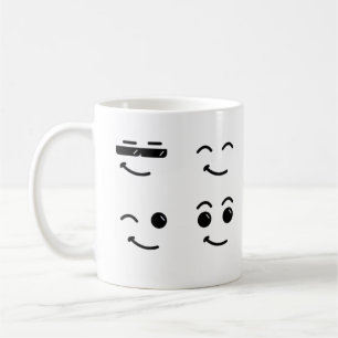 Caneca De Café Gesto de Face Sorridente