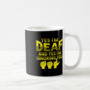 Caneca De Café Gesto Mão Deficiente Audiência Perda Consciência 1
