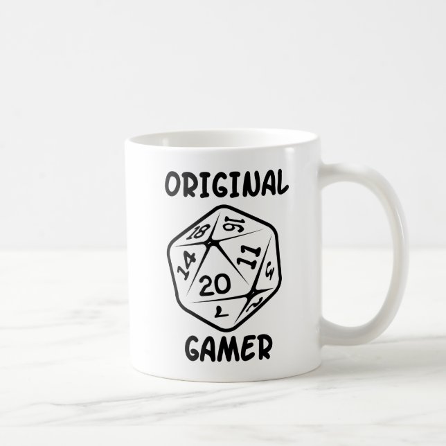 Caneca De Café Gestor d20 original (Direita)