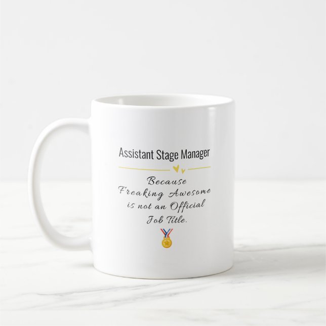 Caneca De Café Gestor de Palcos Engraçado Assistente - Presente n (Esquerda)