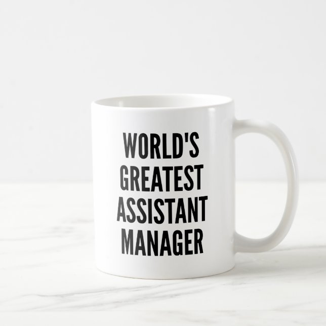 Caneca De Café Gestor do Assistente Maior do Mundo (Direita)