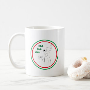 Caneca De Café Gestos Italianos - Blah, Blah, Blah
