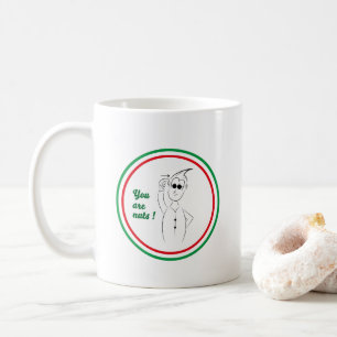 Caneca De Café Gestos Italianos - Loucos
