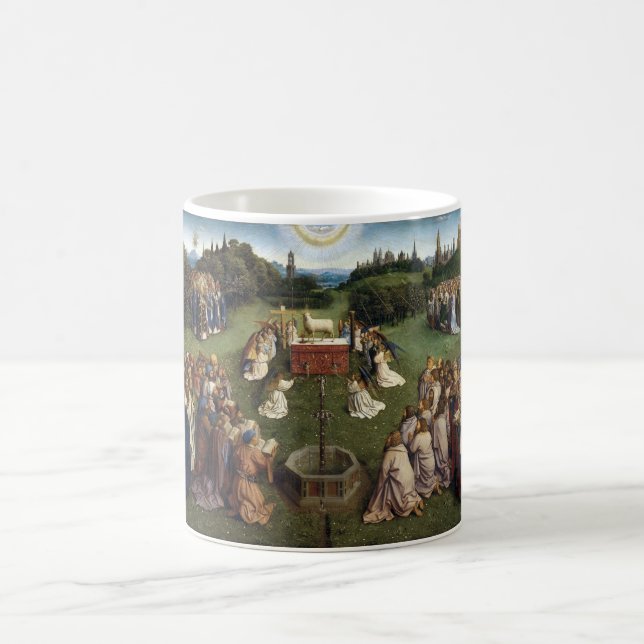 Caneca De Café Ghent Altarpart(detalhe), Van Eyck Brothers (Centro)