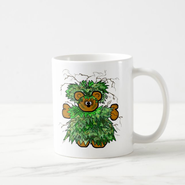 Caneca De Café Ghillie Suit Mug por Brownielocks (Direita)