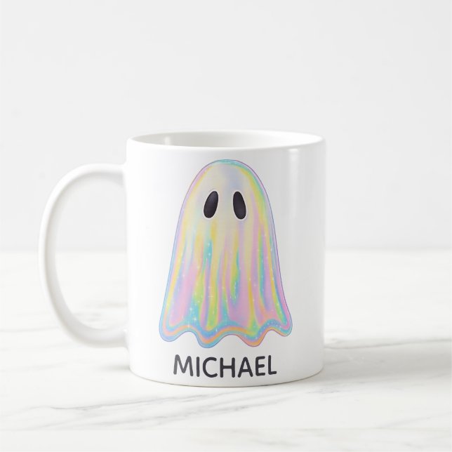 Caneca De Café Ghost Arco-Íris de Pastel Cujo | Spooky estético (Esquerda)