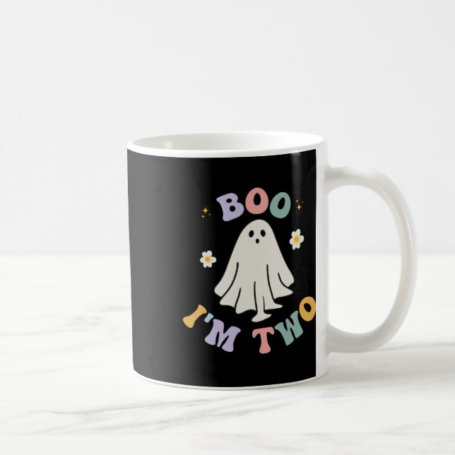 Caneca De Café Ghost Boo, sou Crianças de Dois Anos segundos aniv (Direita)