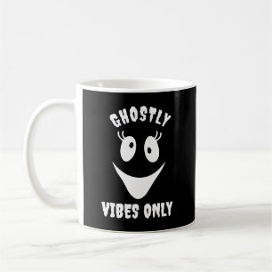 Caneca De Café Ghost Face Vibrações Assustadoras Apenas Halloween
