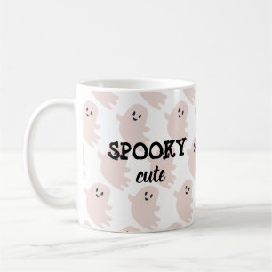 Caneca De Café Ghost Halloween Cor-de-rosa, Curioso