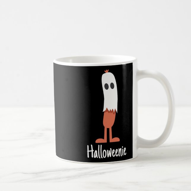 Caneca De Café Ghost Hot Dog Halloweenie Figurume Divertido Comid (Direita)