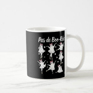 Caneca De Café Ghost Pas De Boo-rée Byllet Dancer Spooky Hallowee