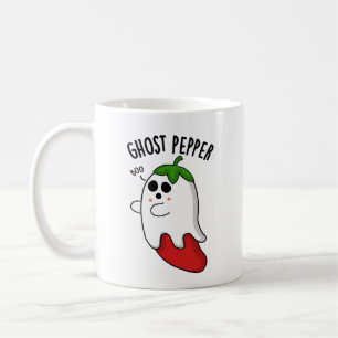 Caneca De Café Ghost Pepper Funny Chili Pun