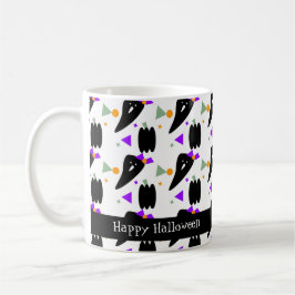 Caneca De Café Ghost Pumpkin Bonito e Colorido Confetti