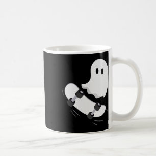 Caneca De Café Ghost Skateboard Lpreguiçoso Halloween Costume Div