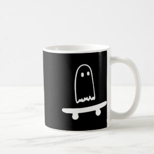 Caneca De Café Ghost Skateboard Lpreguiçoso Halloween Costume Div