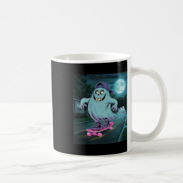 Caneca De Café Ghost Summerdal Apenas Esperando O Halloween (Direita)