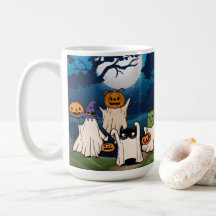 Ghost Trick-or-Treaters Mug