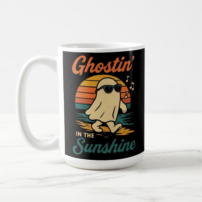 Caneca De Café Ghostin ghost halloween (Esquerda)