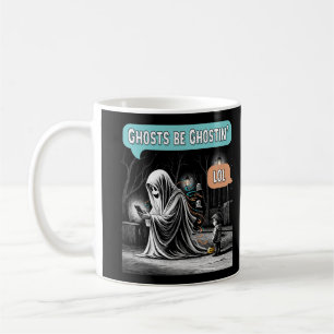 Caneca De Café Ghosts Be Ghostin' LOL
