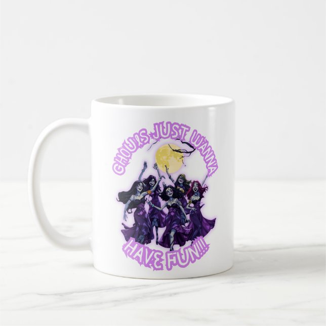Caneca De Café Ghouls só quer se divertir (Esquerda)