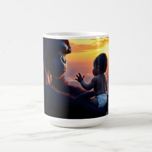 Caneca De Café Giant & Baby no Sunset.