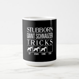 Caneca De Café Giant Schnauzer Tricks, Gigante Engraçado, Schna