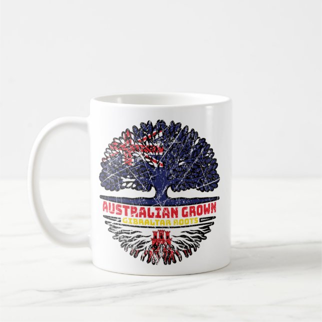 Caneca De Café Gibraltar Gibraltar Gibraltar Australian Tree (Esquerda)