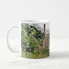 Caneca De Café Gibson Mill Reflection - Hardcastle Crags
