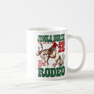Caneca De Café Giddy Up Jingle Cavalo Papai Noel Cowboy Oeste Nat